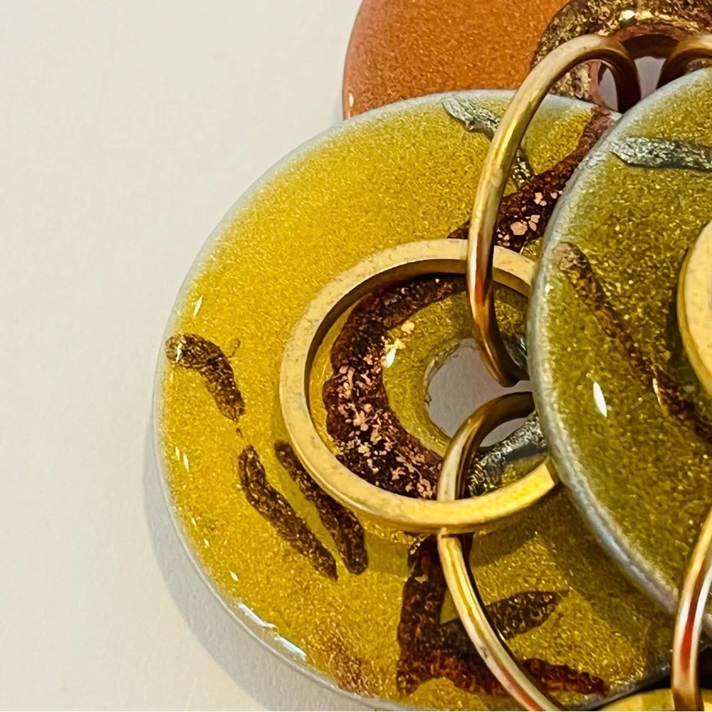 Vintage Jorgel Earth Tone Brooch